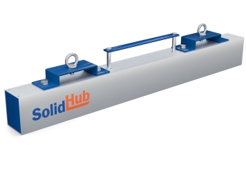 910 mm Magneettiharja GMB91/20 trukille, maksimikuorma 20 kg, SolidHub 