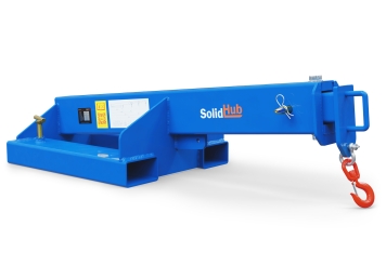Crane arm KA1000 for forklift, WLL 1.000 kg, SolidHub 
