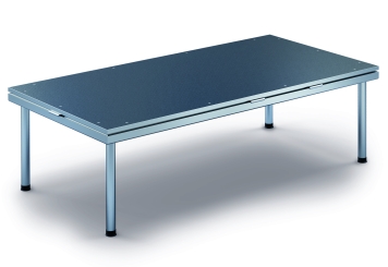 2 m x 1 m Mobiili tapahtumalava EBM850/2, 605 mm korkea, 1 moduulia, 850 kg maks. kuormitus moduulia kohti 