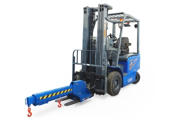 Crane arm,  extendable and height adjustable WKA2500 for forklift truck, max. load 2.500 kg, SolidHub 