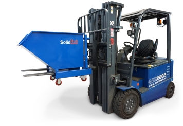 Tipping skip MK287, 600 mm x 1.155 mm x 850 mm, volume 287 l, SolidHub 