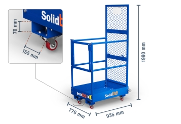 Working platform / cage AK360/1 for forklift, SolidHub 