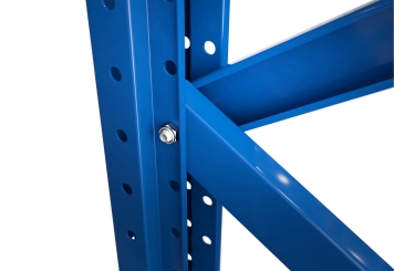 1,9 m vertical rack VR1500 / 3 m high / 80 cm deep / 2 levels / 4 x cantilever separator 350 mm 