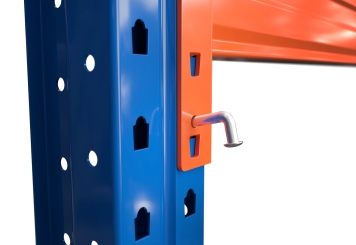 2,8 m pallet racking PR4500 / 110 cm deep / 3,5 m high / 3 levels / rack layer Wood 